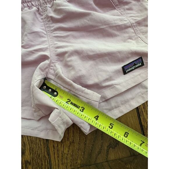 $49 Girl's Youth Patagonia Unlined 4" Baggies Milkweed Mauve Shorts Sz Large 12 - Picture 8 of 8